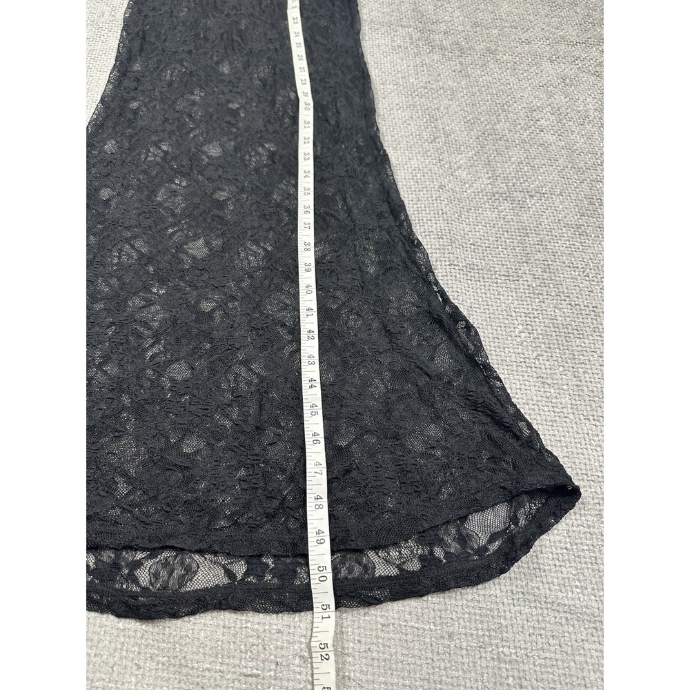 Lace Maxi Dress Womens XS/S Sheer‎ Fairy Whimsigoth Rave Festival Strapless Read - Picture 7 of 7